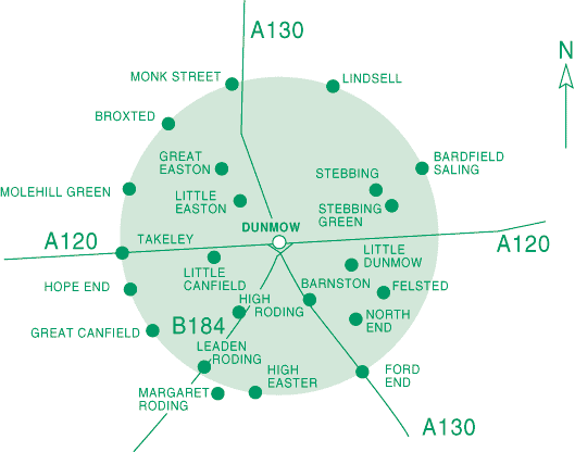 map of the practice boundary